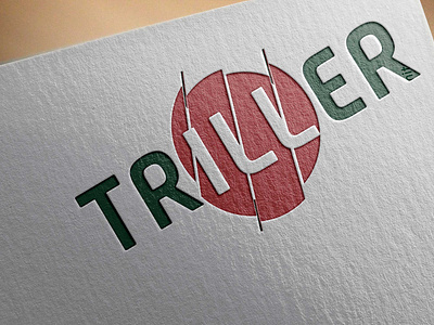 Triller logo branding design flat logo minimal mockup vector