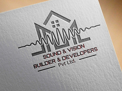 Sound and VisionBuilders brand identity branding design flat icon icon design logo minimal mockup vector