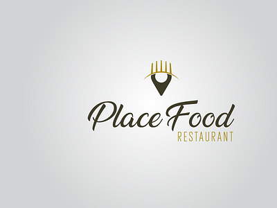 Place Food branding design flat illustration illustrator logo logo design vector