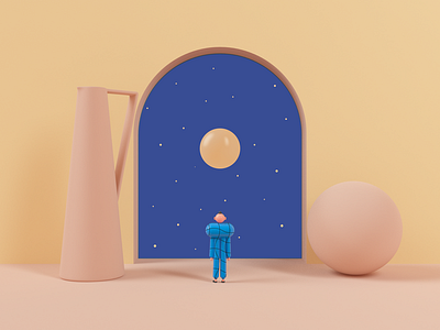 Big Door 3d characterdesign cinema4d design illustration