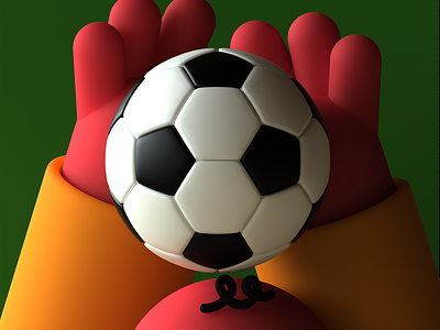 Football 3d abstract characterdesign cinema4d design illustration