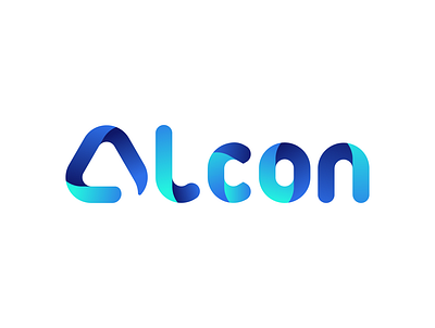 Alcon Gradient Logo Redesign branding clean color design flat design flat logo flat logo design flat logos gradient gradient logo gradient logo design icon illustration lettering logo minimalist logo swirly illustration typography vector wave logo