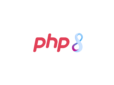 PHP Logo Redesign branding flat design flat logo design gradient gradient logo gradient logo design illustration logo typography vector