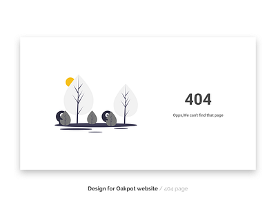 Oakpot website - 404 page