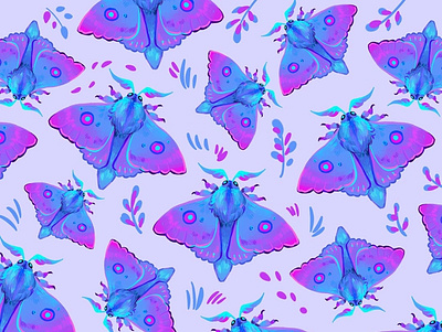 Moth art artwork butterfly color didgitalart draw illustraion moth nature palette pattern