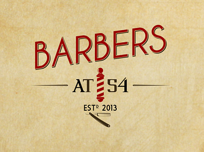 Barber branding graphic design logo typography