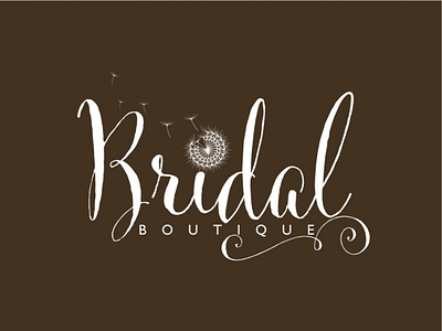 Bridal Boutique graphic design logo vector