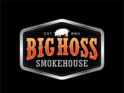 Smoke House branding graphic design icon logo typography