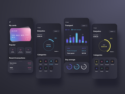 Finance app. Redesign by Julia on Dribbble