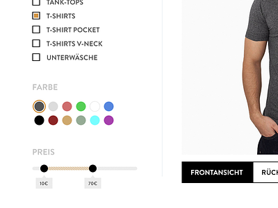 Onlineshop redesign clothing interface minimalistic progress screendesign shop ui usability ux white