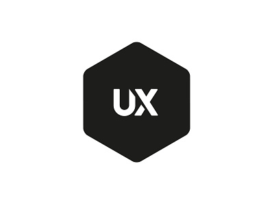UX-Logo for my team black cd corporate design flat logo ui ux white
