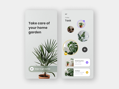 Plant Care App app care design plant plantcare ui visual design