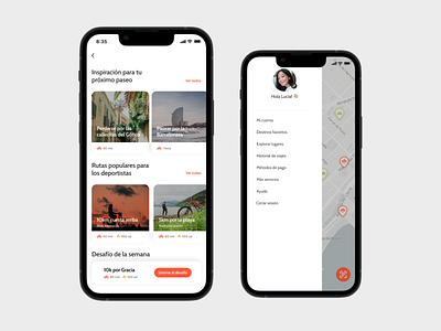 Bike-sharing App app bike ui ux visual design