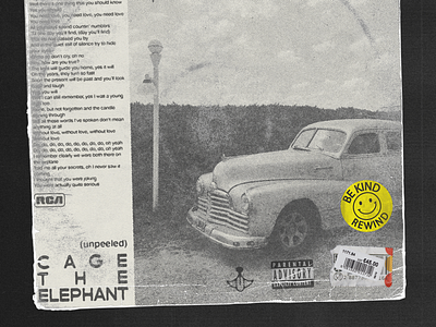 Cage The Elephant cage the elephant cd artwork design texture typography vintage