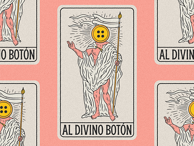 Al divino boton argentina design frases illustration phrases texture typography vintage