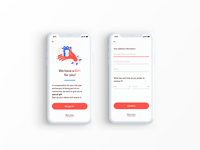 Daily UI #001 - Sign Up for Gift app dailyui design ui ux