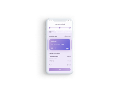 Daily UI #002 - Credit Card Checkout app dailyui design ui ux