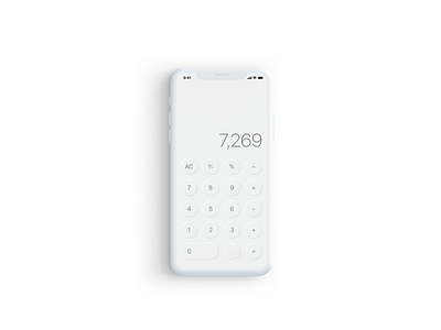 Daily UI #004 - Calculator app dailyui design ui ux