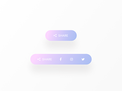 Daily UI #010 - Social Share app button dailyui design socialshare socialsharebutton ui ux