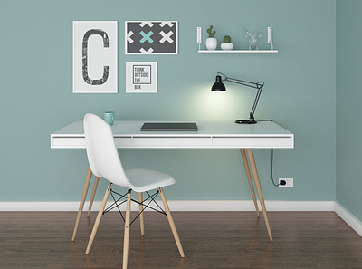 Desk 3d 3d art 3dmax design interior design render vray
