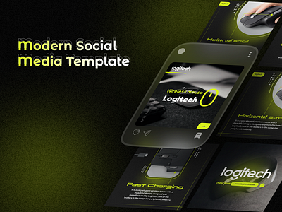 Modern Template app branding design graphic design illustration typography