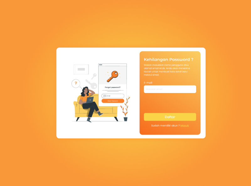 Forgot Password Page By Muhammad Reynaldi Hadiyafi On Dribbble