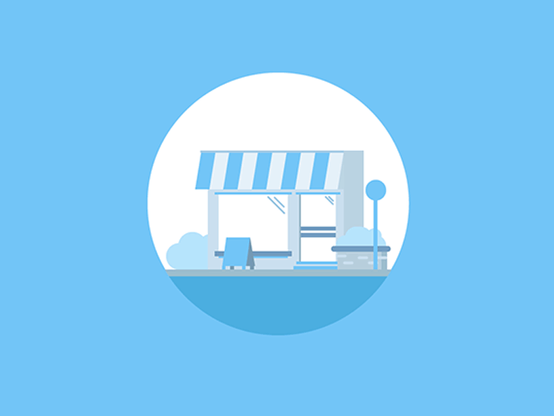 Store blue illustration store vector