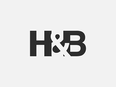 H&B brand carpentry logo logotype monogram woodwork