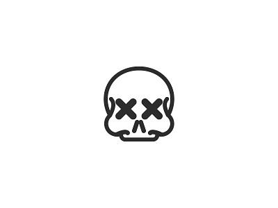 skull icon illustration logo vector