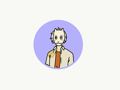 Gin | Hotarubi no Mori e - Minimalist Avatar animation art avatar avatar icons design flat icon illustration minimal minimalist