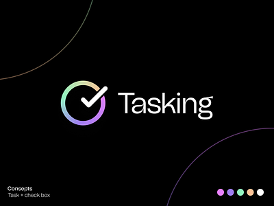 Tasking - Task manager Mobile App logo animation branding graphic design logo motion graphics ui