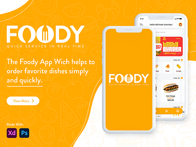 Foody Food Application UI/UX Concept app food mobile ui uiux
