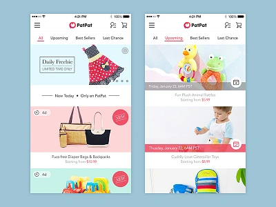 PatPat App - Browse baby browse design ecommerce home mobile moms ui ux visual