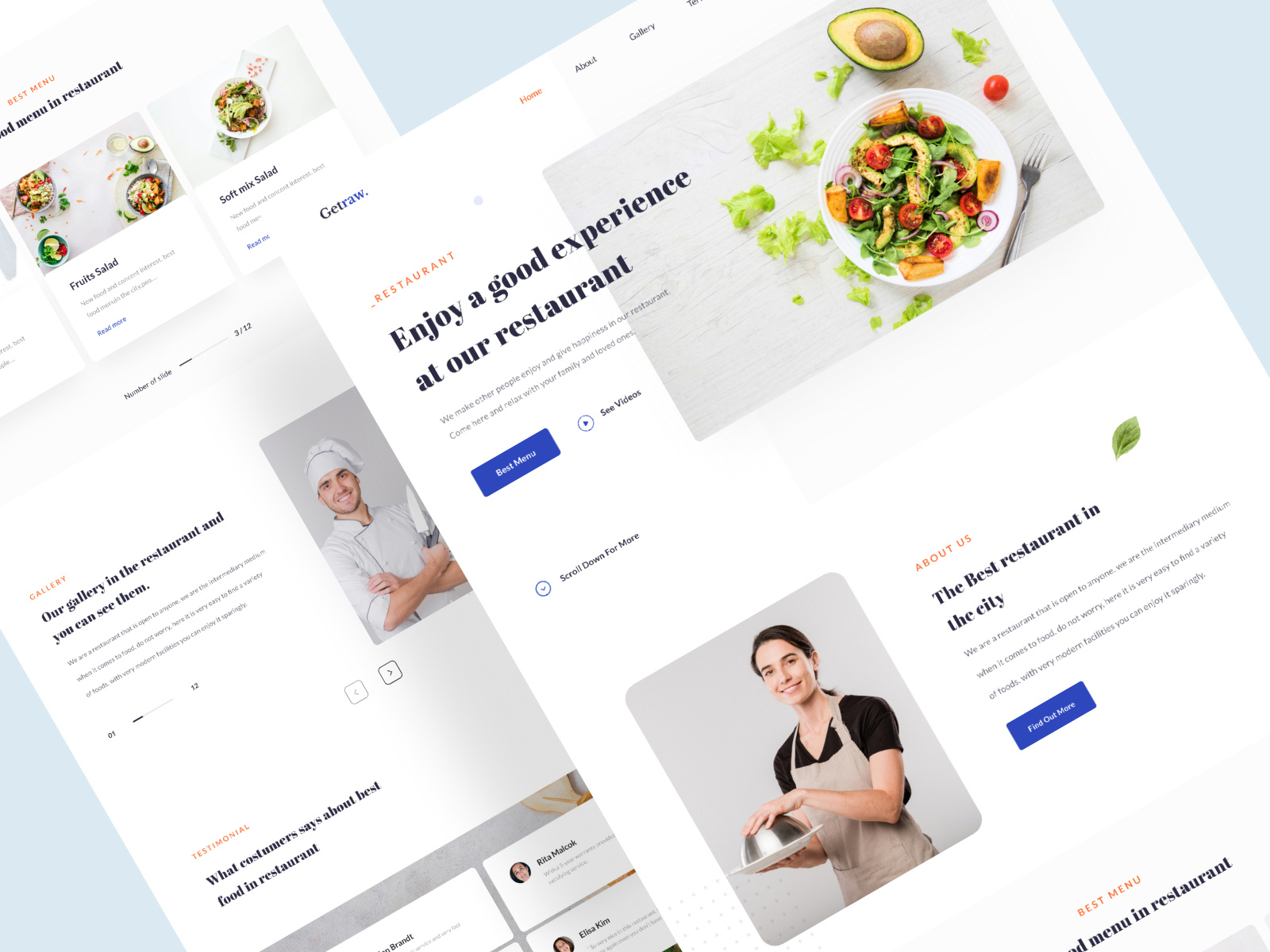 Restaurant Landing Page Design By Dimo.ui On Dribbble