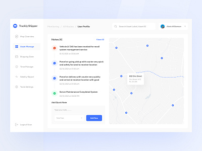 Parcel Delivery Dashboard UI by Dimo.ui on Dribbble