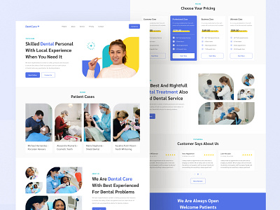 Dental Landing Page UI buy dental dentist design doctor download hospital kit medic medical product teeth tooth ui website