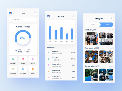 File Management Mobile App UI