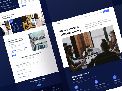 Software Agency Landing Page UI