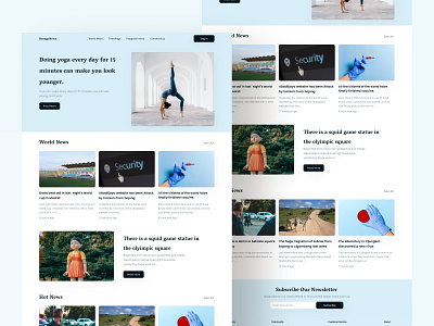 Blog and Article Landing Page UI