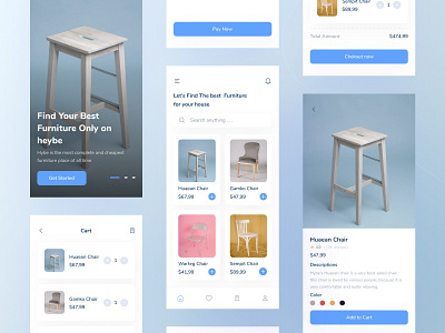 Furniture Store Mobile App UI
