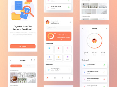 File Manager Mobile App UI