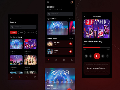 Music Player Mobile App UI