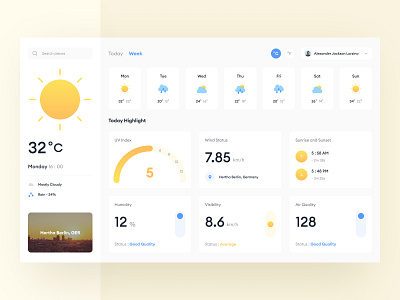 Weather Dashboard UI