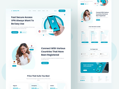 VPN Landing Page UI