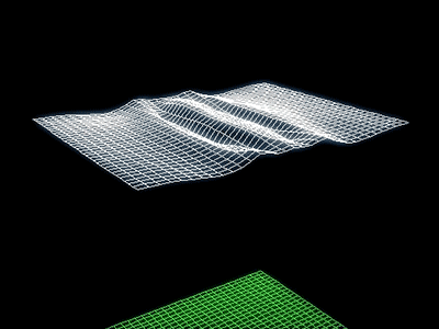 515 Wave white black green loop endless wave aftereffects
