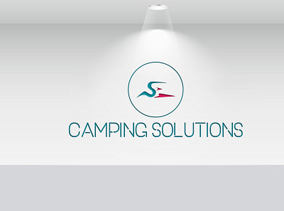 Camping Solutions m logo design logodesign minimalist professional professional logo unique