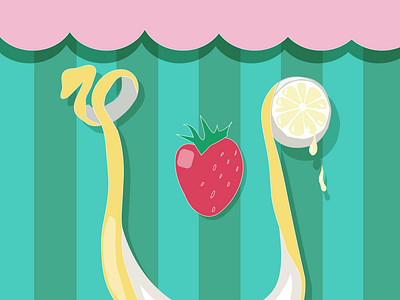 Lemon smile branding design flat illustration illustrator minimal vector