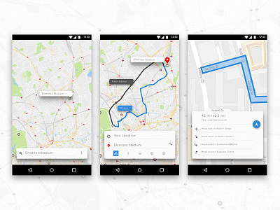 Day 44 Simple Navigation Widget app design maps navigation ui ux