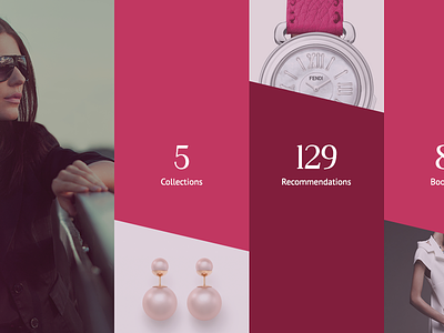 Luvocracy - Profile Page ecommerce fashion feminine flat profile page shopping ui user interface web web design website