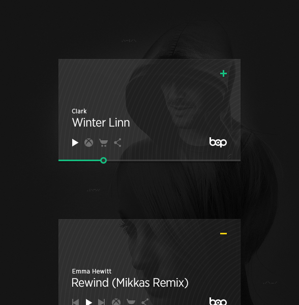Bop embed player variation 2 by Pivotal on Dribbble